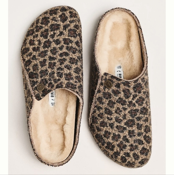 Birkenstock Zermatt Wool Felt Shearling Clogs In Toffee Melange,Size 40, NWT - Picture 10 of 17